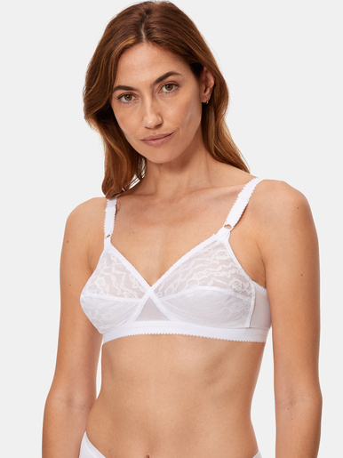 Soutien-gorge Cœur Croisé sans armatures - Playtex - Blanc