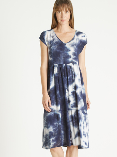 Robe tie and dye à volants