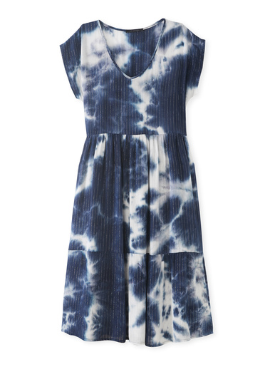 Robe tie and dye à volants