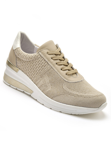 Baskets à lacets - Pédiconfort - Beige
