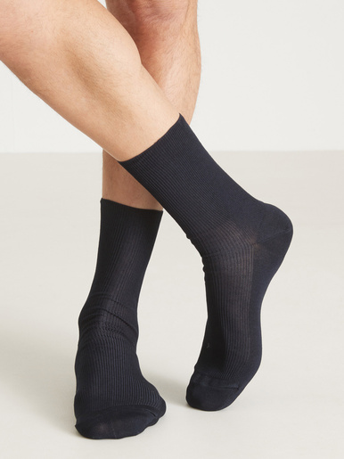 Lot mi-chaussettes pieds sensibles - Daxon - Marine