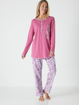 Pyjama manches longues pur coton