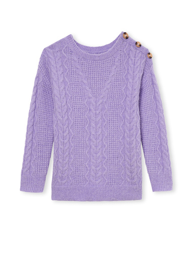 Pull en maille fantaisie col rond