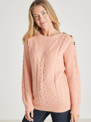 Pull en maille fantaisie col rond