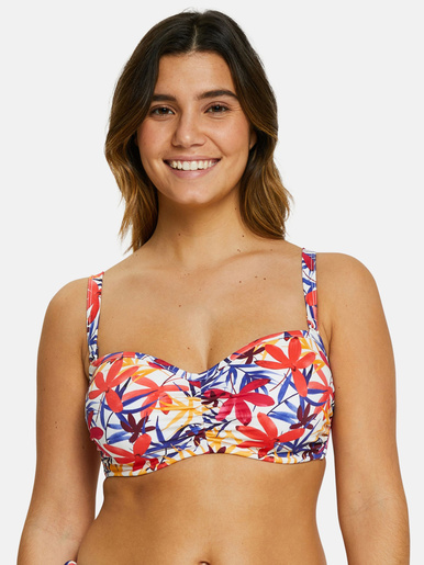 Haut de maillot de bain Island Dream - Sans Complexe - Florale blanc