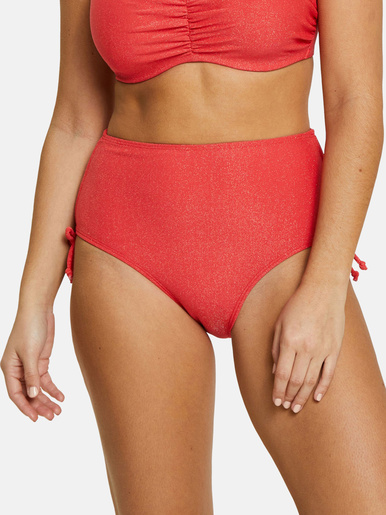 Slip de bain taille haute Bask in Bliss - Sans Complexe - Rouge poppy