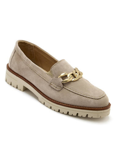 Mocassins élastiqués côtés - Pédiconfort - Beige