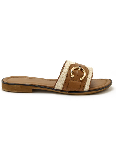 Mules chic en cuir à aérosemelle®