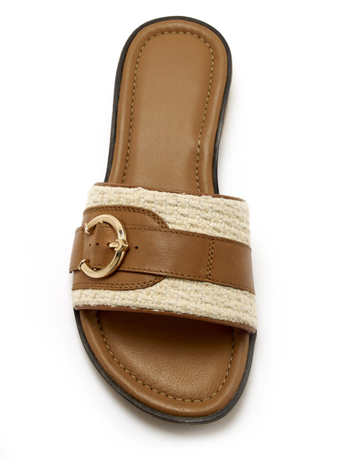 Mules chic en cuir à aérosemelle®