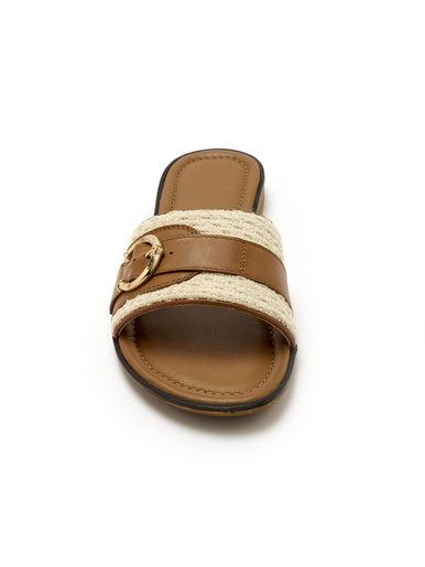 Mules chic en cuir à aérosemelle®
