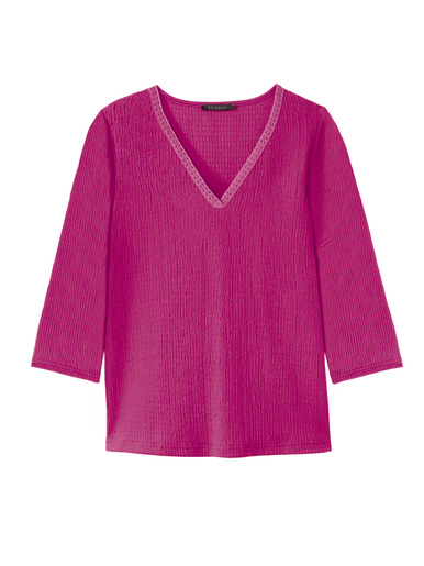 Tee-shirt V galon fantaisie