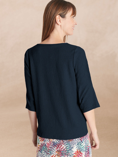 Tee-shirt V galon fantaisie