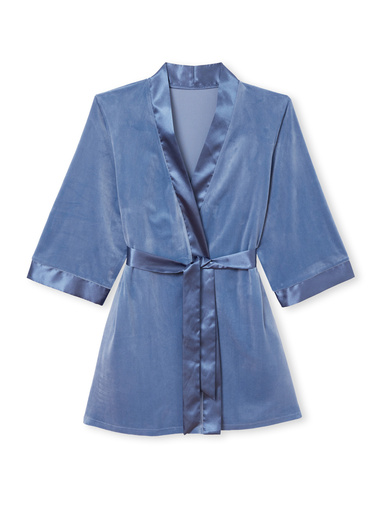 Peignoir kimono court velours