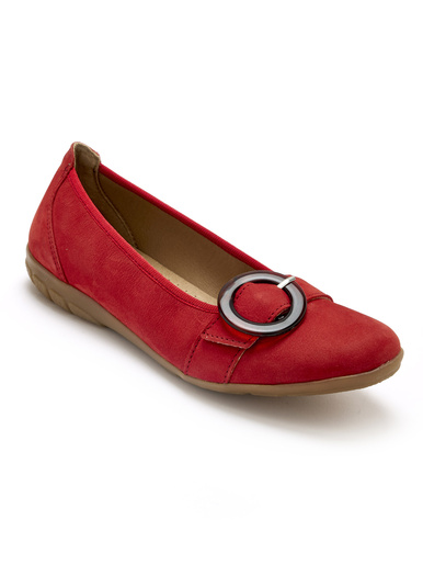 Ballerines à aérosemelle® amovible - Pédiconfort - Rouge
