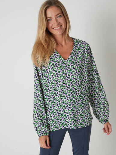 Blouse fluide encolure V