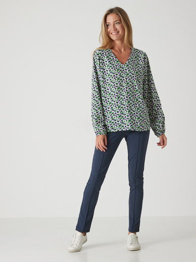 Blouse fluide encolure V