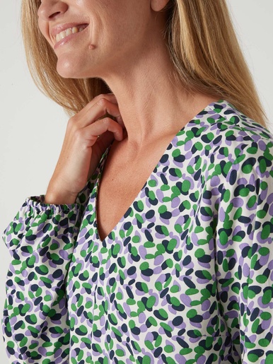 Blouse fluide encolure V