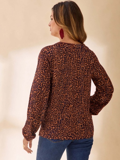 Blouse fluide encolure V
