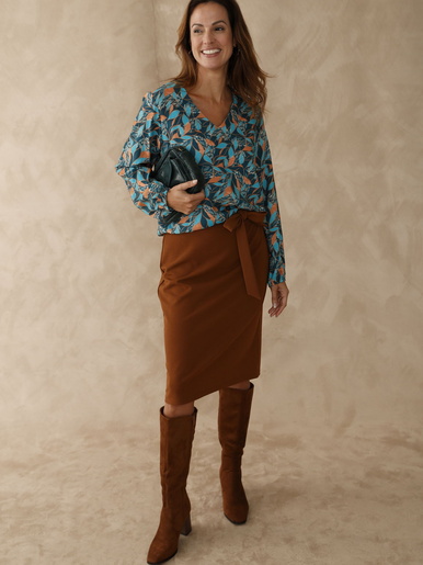 Blouse fluide encolure V