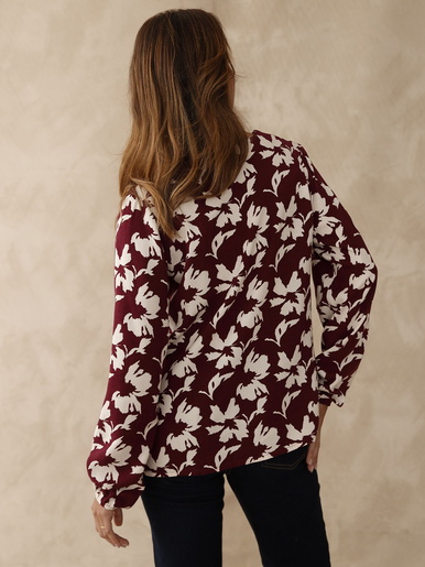 Blouse fluide encolure V