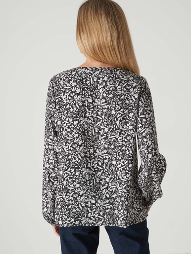 Blouse fluide encolure V