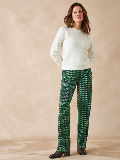 Pantalon en crêpe fluide