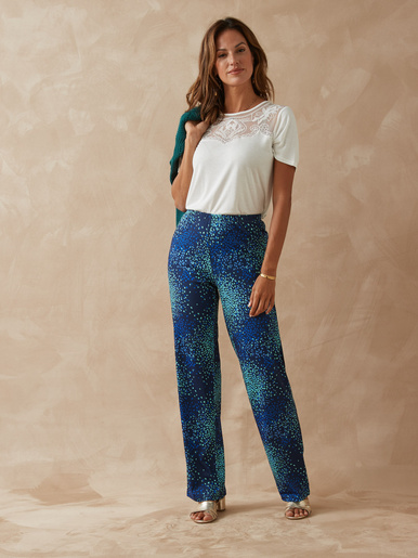 Pantalon en crêpe fluide