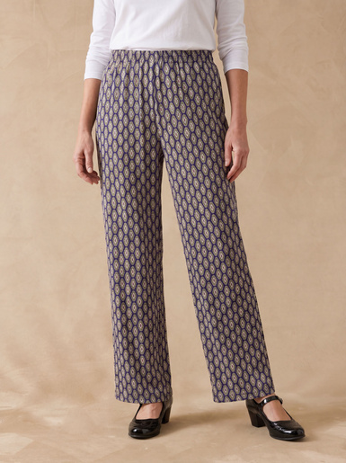 Pantalon imprimé coupe large