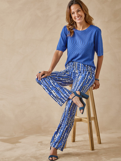 Pantalon en crêpe fluide