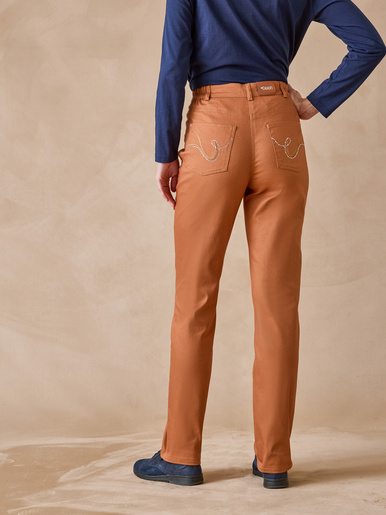 Pantalon 5 poches taille haute