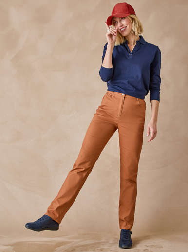 Pantalon 5 poches taille haute