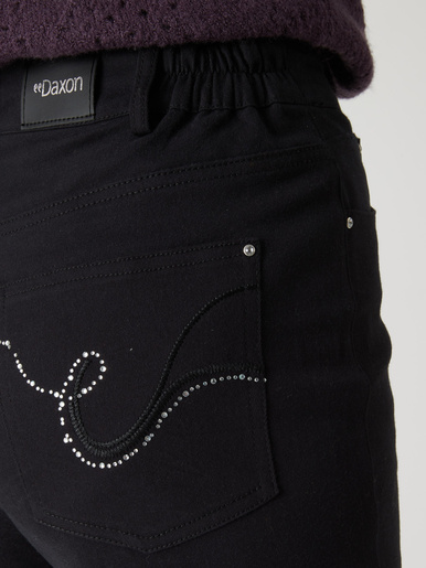 Pantalon 5 poches taille haute
