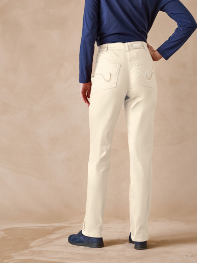 Pantalon 5 poches taille haute