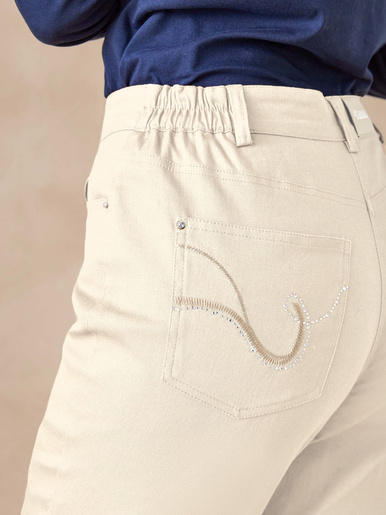 Pantalon 5 poches taille haute