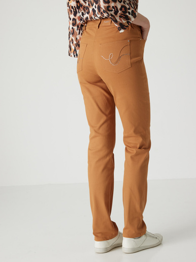 Pantalon 5 poches taille haute
