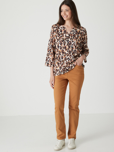 Pantalon 5 poches taille haute