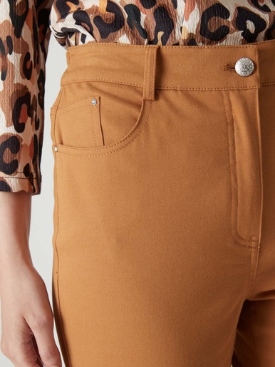 Pantalon 5 poches taille haute