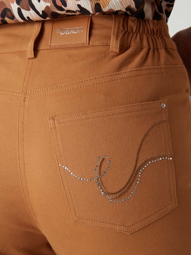 Pantalon 5 poches taille haute