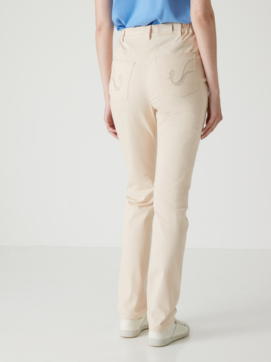 Pantalon 5 poches taille haute