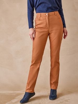 Pantalon 5 poches taille haute