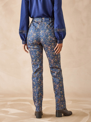 Pantalon 5 poches taille haute