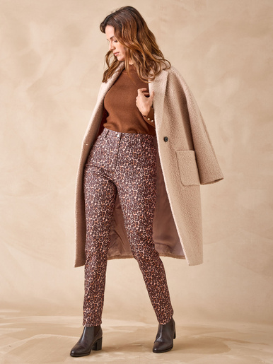 Pantalon 5 poches taille haute