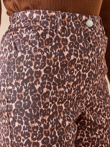 Pantalon 5 poches taille haute