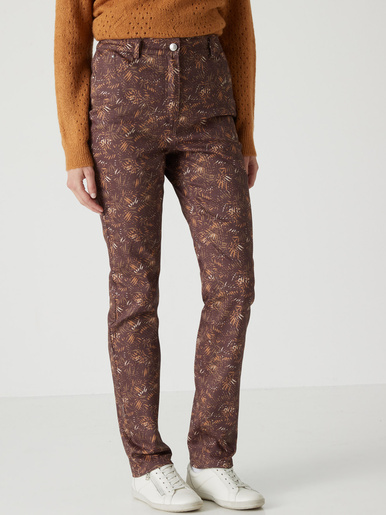 Pantalon 5 poches taille haute
