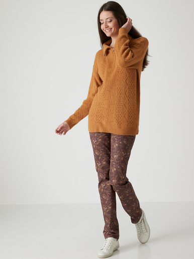 Pantalon 5 poches taille haute
