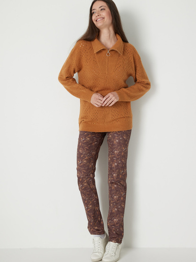 Pantalon 5 poches taille haute