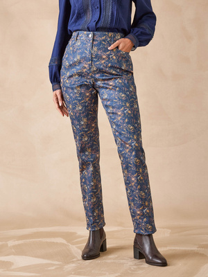 Pantalon 5 poches taille haute