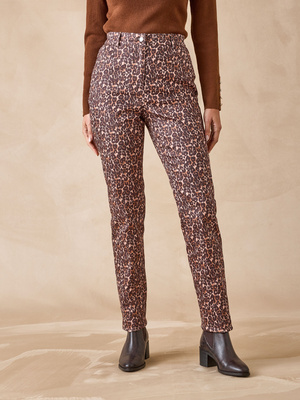 Pantalon 5 poches taille haute