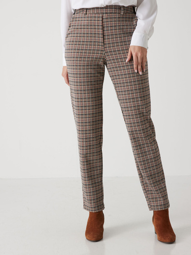 Pantalon 7/8ème en maille milano - Daxon - Imprimé beige