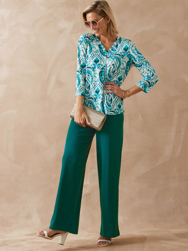 Pantalon large et droit